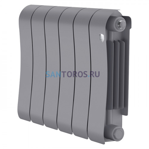 Радиатор биметаллический Royal Thermo Infinity 300 Silver Satin - 6 секционный (НС-1683696 РОЯЛ ТЕРМО)